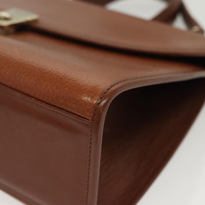 Burberry Vintage Handbag Leather, BROWN, LEATHER, Handbag