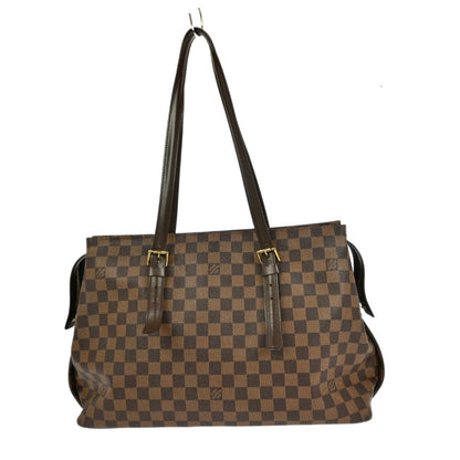 Louis Vuitton Chelsea Handbag Damier, BROWN, CANVAS, Tote bag