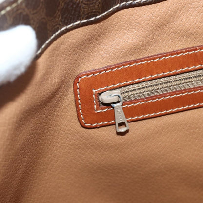 Celine Vintage Macadam Tote bag Canvas and Leather, BROWN, CANVAS, Tote bag