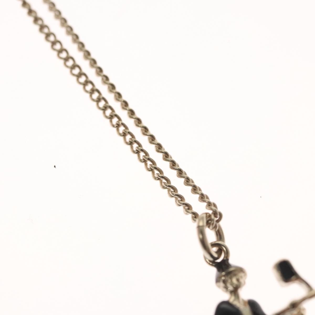 Chanel Coco Rider Pendant Necklace Metal, SILVER, METAL, Necklace