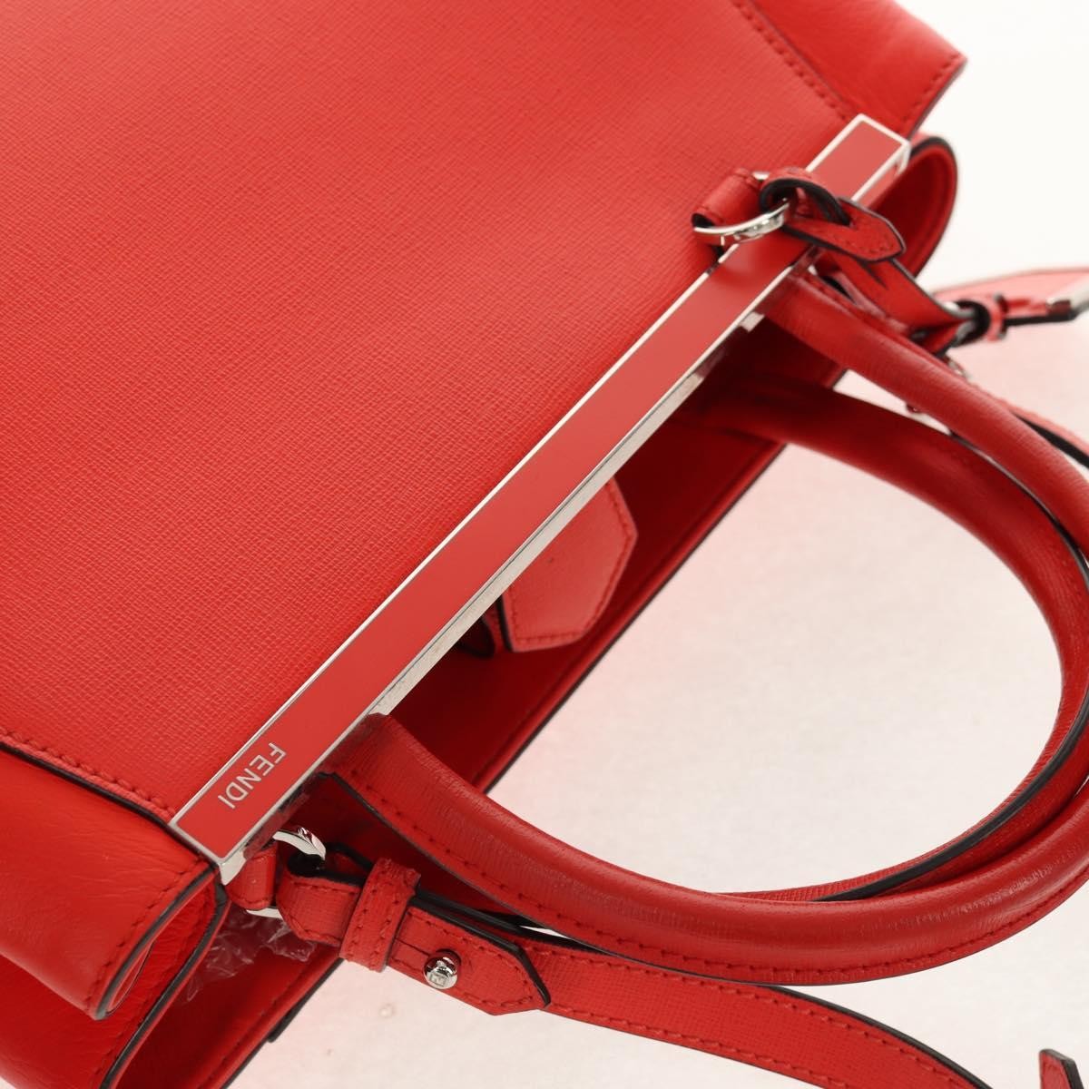 Fendi 2Jours Bag Leather, YELLOW, LEATHER, Handbag