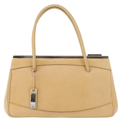 Gucci Vintage Handbag Leather, BEIGE, LEATHER, Handbag