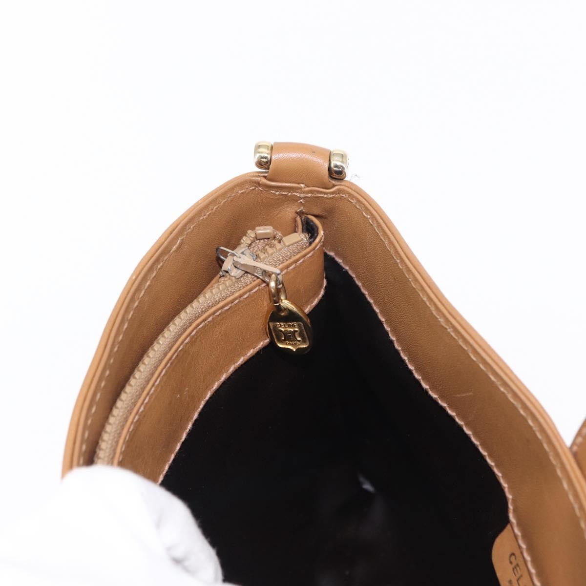 Celine Vintage Macadam Shoulder Bag Canvas, BEIGE, CANVAS, Shoulder bag