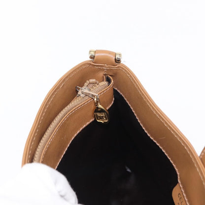 Celine Vintage Macadam Shoulder Bag Canvas, BEIGE, CANVAS, Shoulder bag