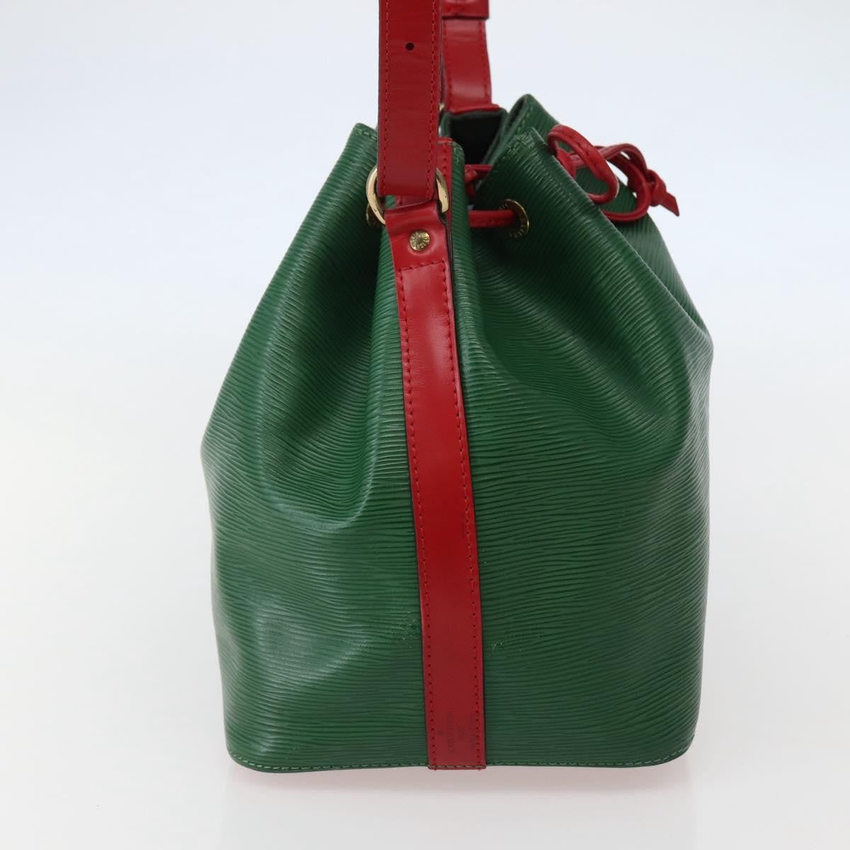 Louis Vuitton Bicolor Petit Noe Handbag Epi Leather, GREEN, LEATHER, Shoulder bag