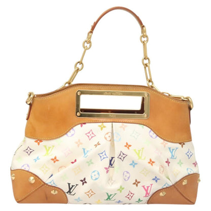 Louis Vuitton Judy Handbag Monogram Multicolor, WHITE, CANVAS, Handbag