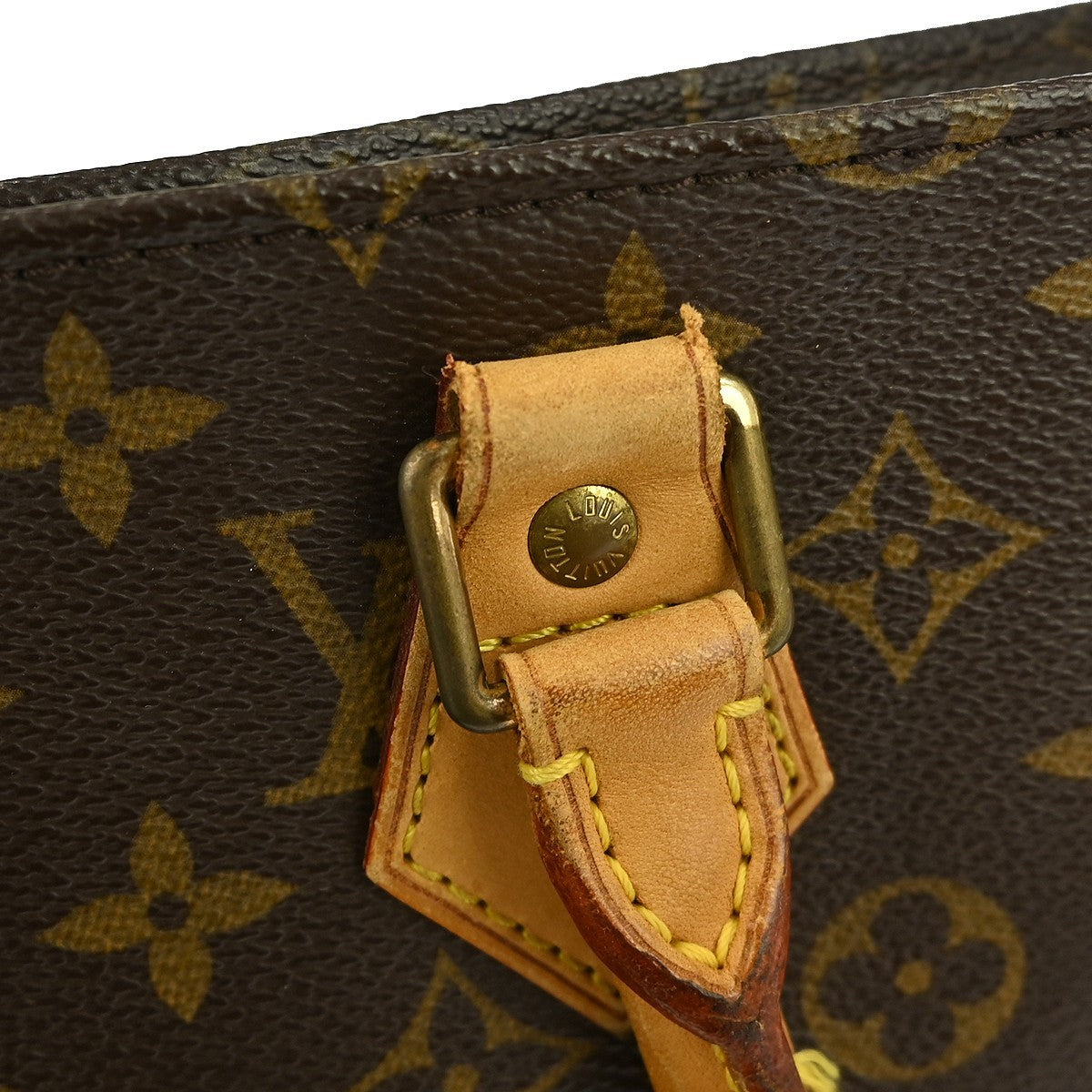 Louis Vuitton Sac Plat Bag Monogram Canvas, BROWN, CANVAS, Tote bag