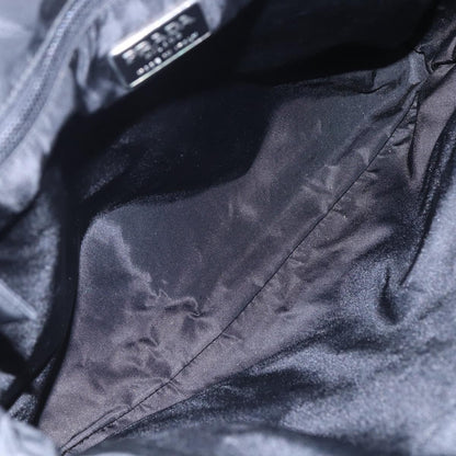 Prada Resin Handle Tote Tessuto, BLACK, NYLON, Tote bag