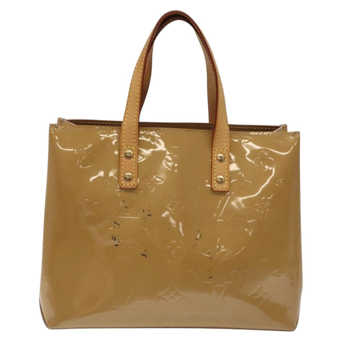 Louis Vuitton Reade Handbag Monogram Vernis, BEIGE, PATENT_LEATHER, Handbag