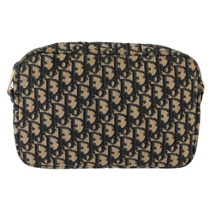 Christian Dior Vintage Trotter Crossbody Bag Diorissimo Coated Canvas, NAVY, CANVAS, Shoulder bag