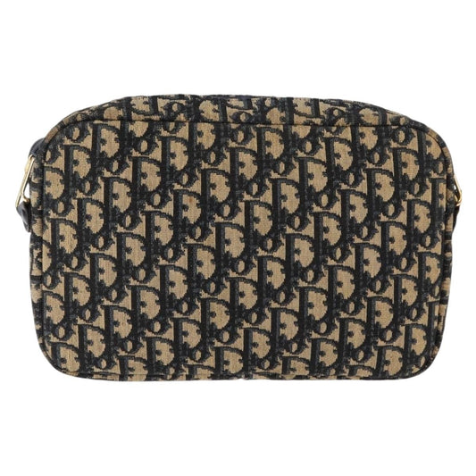Christian Dior Vintage Trotter Crossbody Bag Diorissimo Coated Canvas, NAVY, CANVAS, Shoulder bag