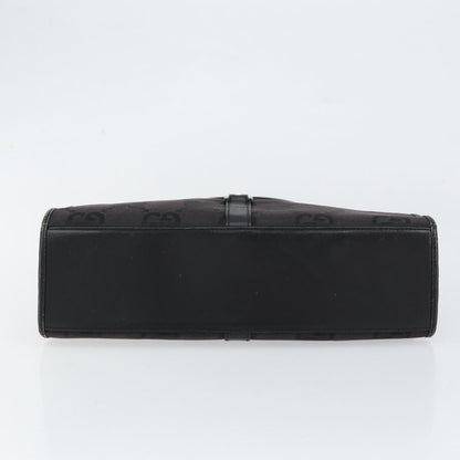 Gucci Vintage Jackie Handbag Canvas, BLACK, CANVAS, Handbag