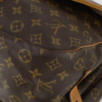 Louis Vuitton Saumur Handbag Monogram Canvas, BROWN, CANVAS, Shoulder bag