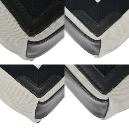 Balenciaga Navy Cabas Canvas with Leather, BEIGE, CANVAS, Bag