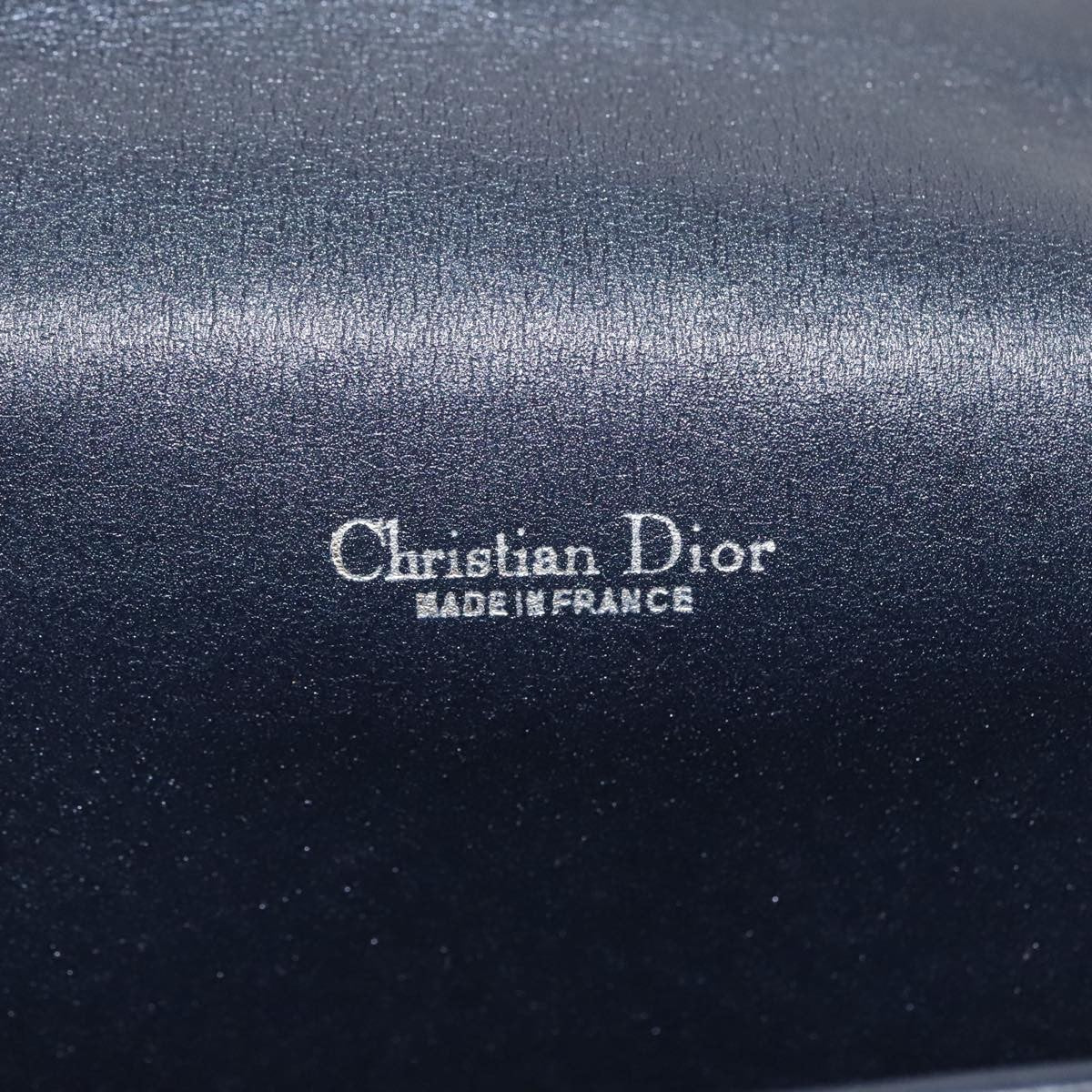 Christian Dior Vintage Shoulder Bag Canvas, NAVY, CANVAS, Shoulder bag