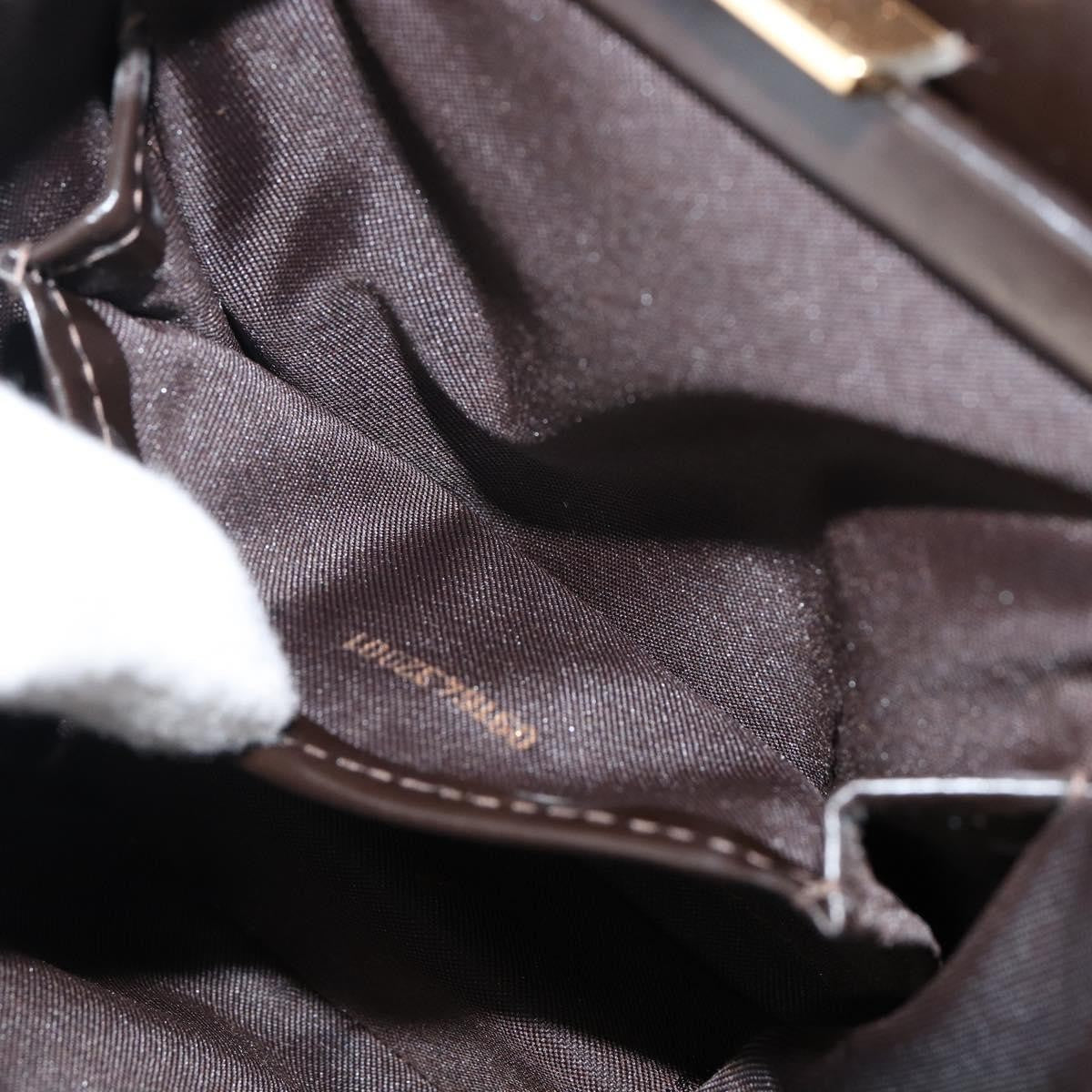 Fendi Vintage Top Handle Bag Leather, BROWN, LEATHER, Handbag