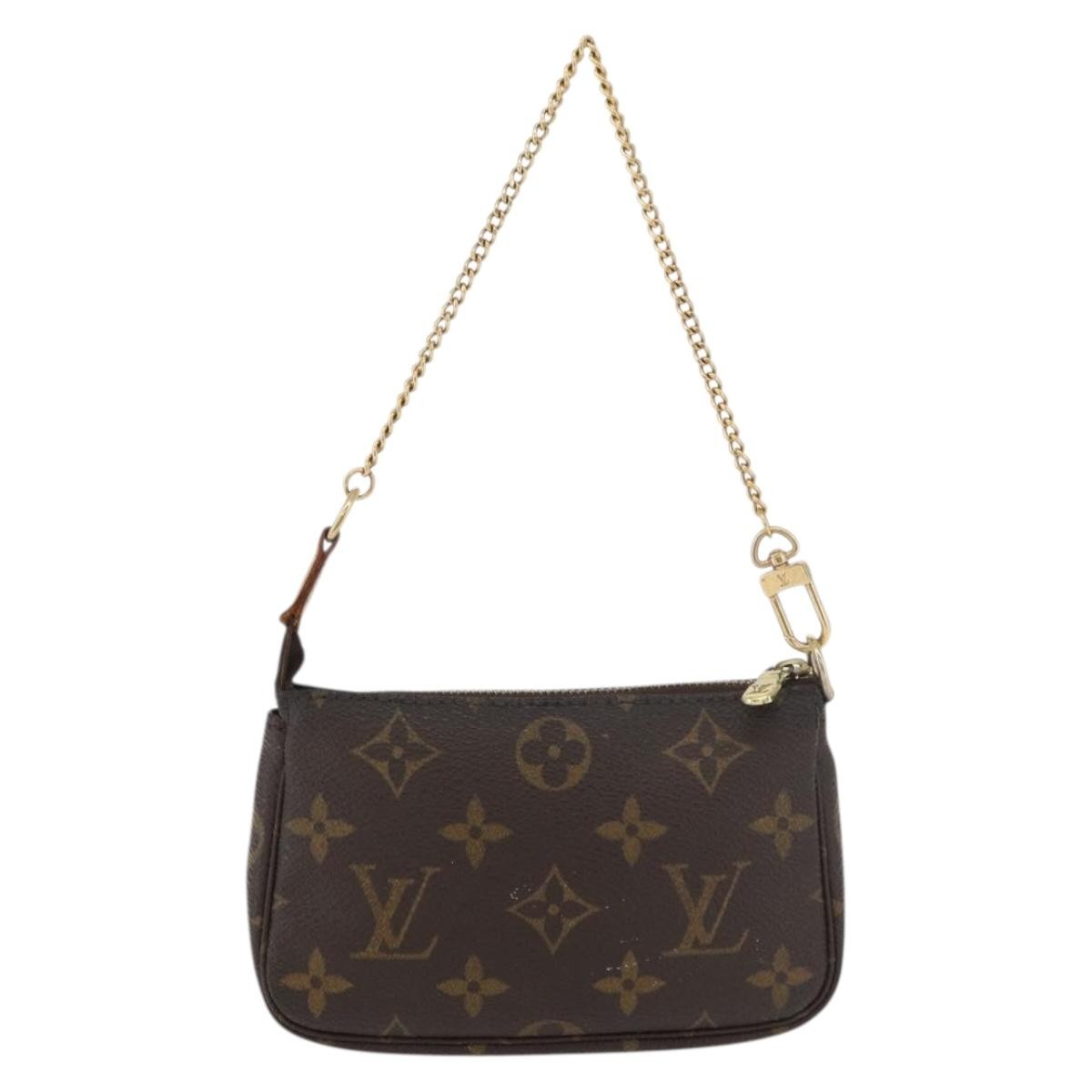 Louis Vuitton Pochette Accessoires Monogram Canvas, Brown, Canvas, Clutch