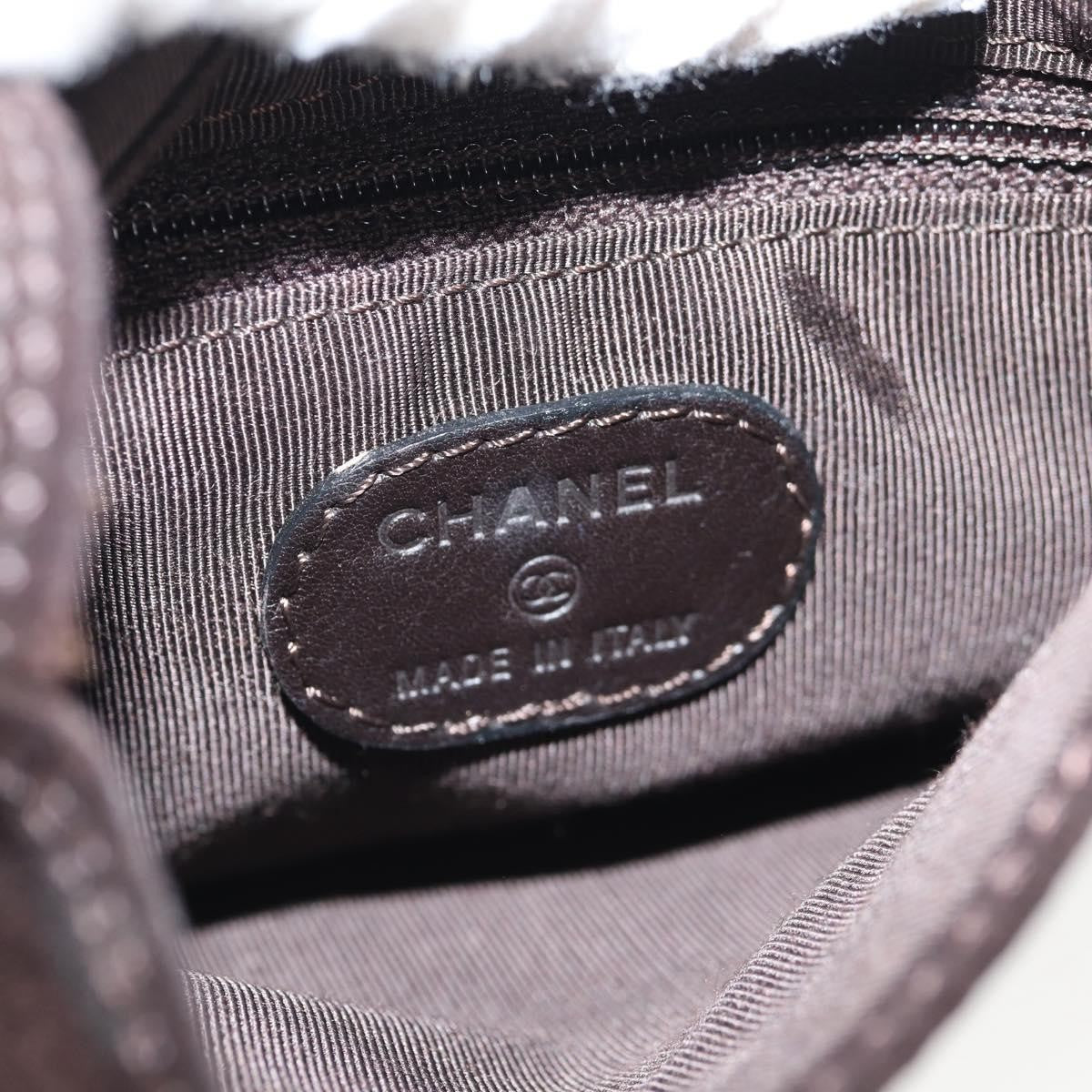 Chanel Vintage Shoulder Bag Suede, BROWN, SUEDE, Shoulder bag