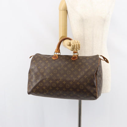 Louis Vuitton Speedy Handbag Monogram Canvas, BROWN, CANVAS, Handbag