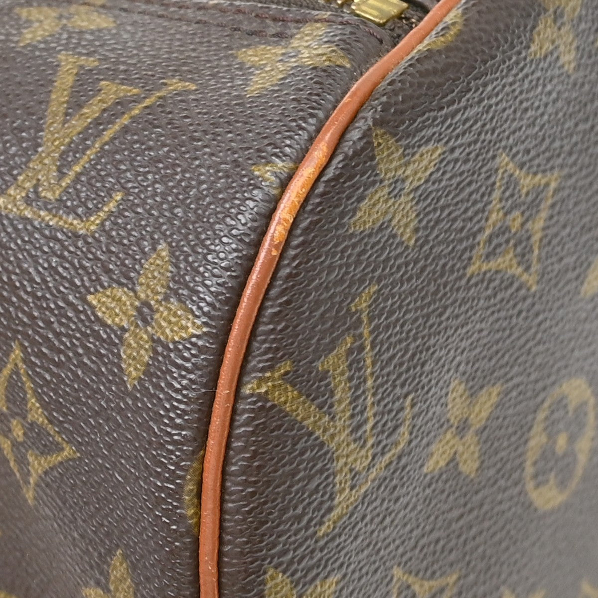Louis Vuitton Papillon Handbag Monogram Canvas, Brown, Canvas, Handbag