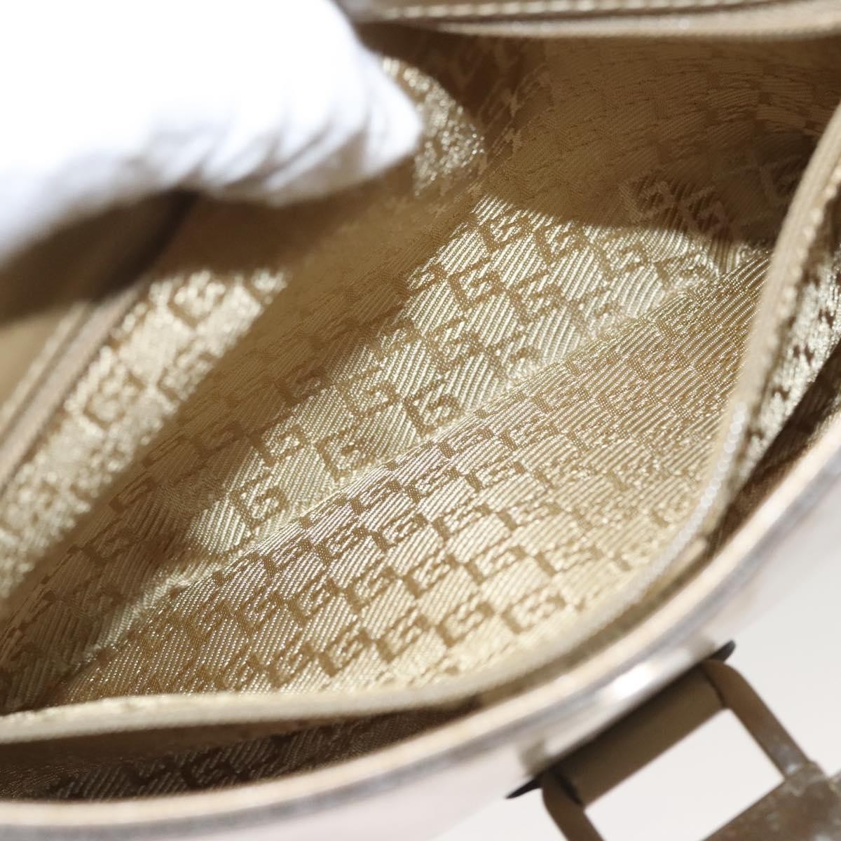 Gucci Vintage Jackie Handbag Leather, BEIGE, LEATHER, Handbag