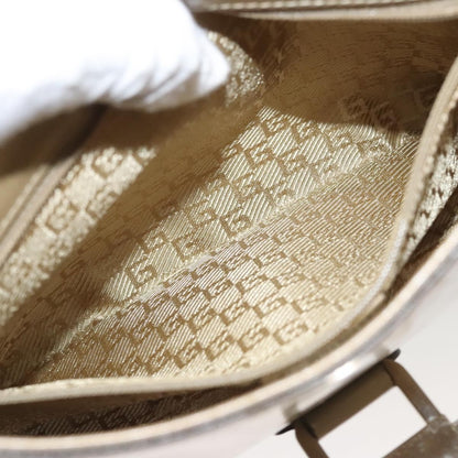 Gucci Vintage Jackie Handbag Leather, BEIGE, LEATHER, Handbag