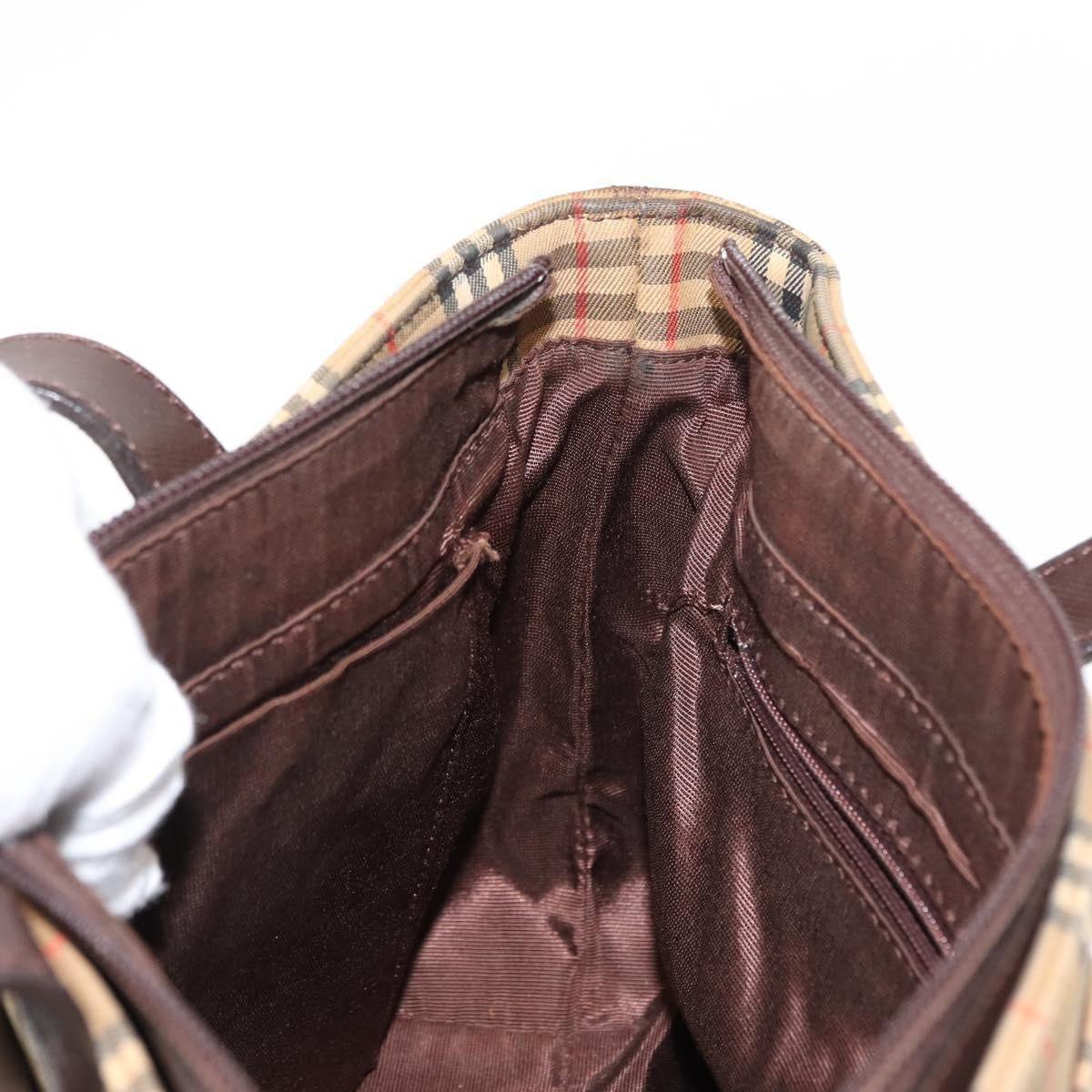 Burberry Nova Check Tote Canvas and Leather, BEIGE, CANVAS, Tote bag