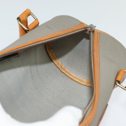 Christian Dior Vintage CD Handbag Canvas, GRAY, CANVAS, Handbag