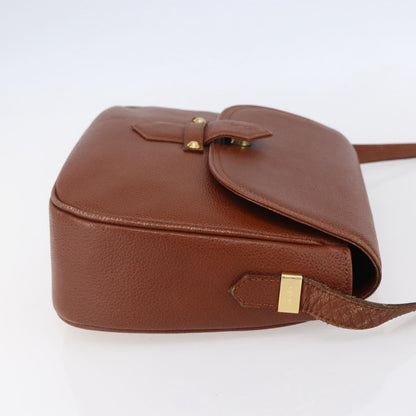 Saint Laurent Vintage Shoulder Bag Leather, BROWN, LEATHER, Shoulder bag
