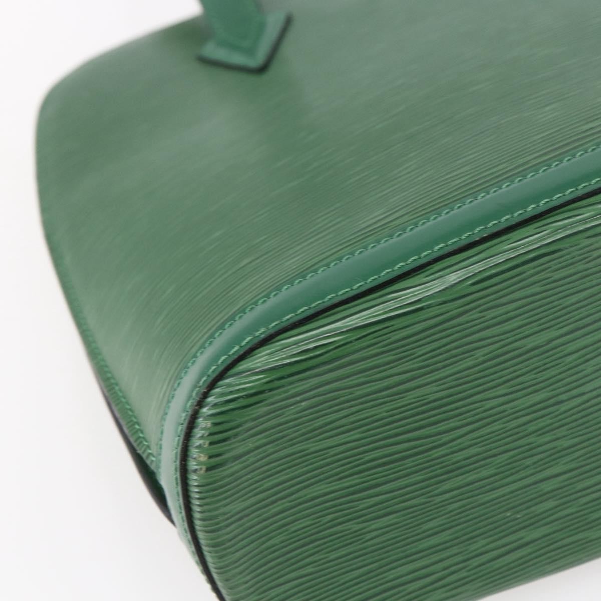 Louis Vuitton Lussac Handbag Epi Leather, GREEN, LEATHER, Shoulder bag