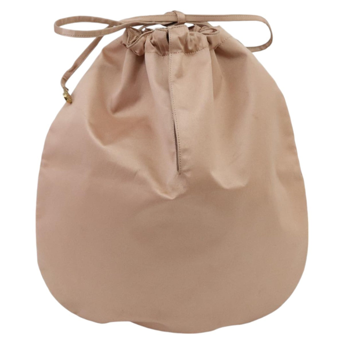 Chanel Vintage Drawstring Pouch Nylon, PINK, NYLON, Clutche & pouche