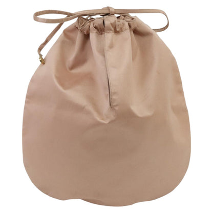 Chanel Vintage Drawstring Pouch Nylon, PINK, NYLON, Clutche & pouche