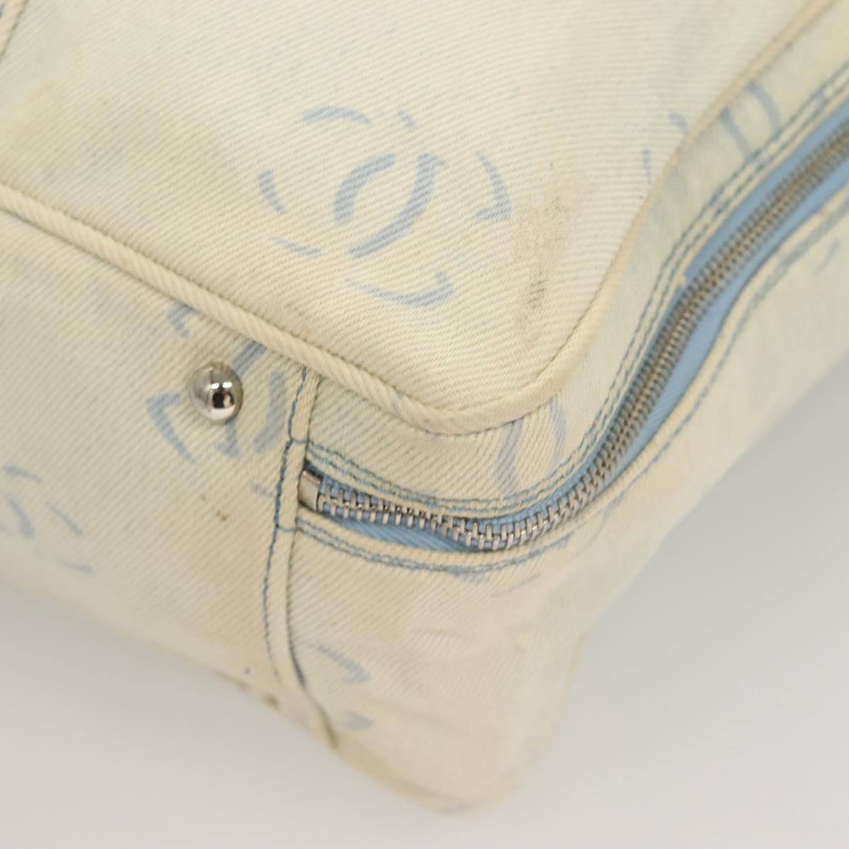 Chanel Zip Around Travel Bag Denim, BLUE, DENIM_JEANS, Travel bag