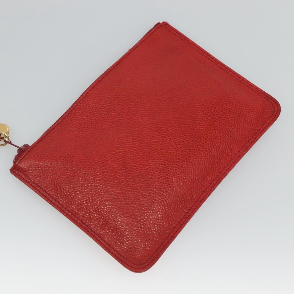 Chanel Vintage Backpack Caviar, RED, LEATHER, Backpack