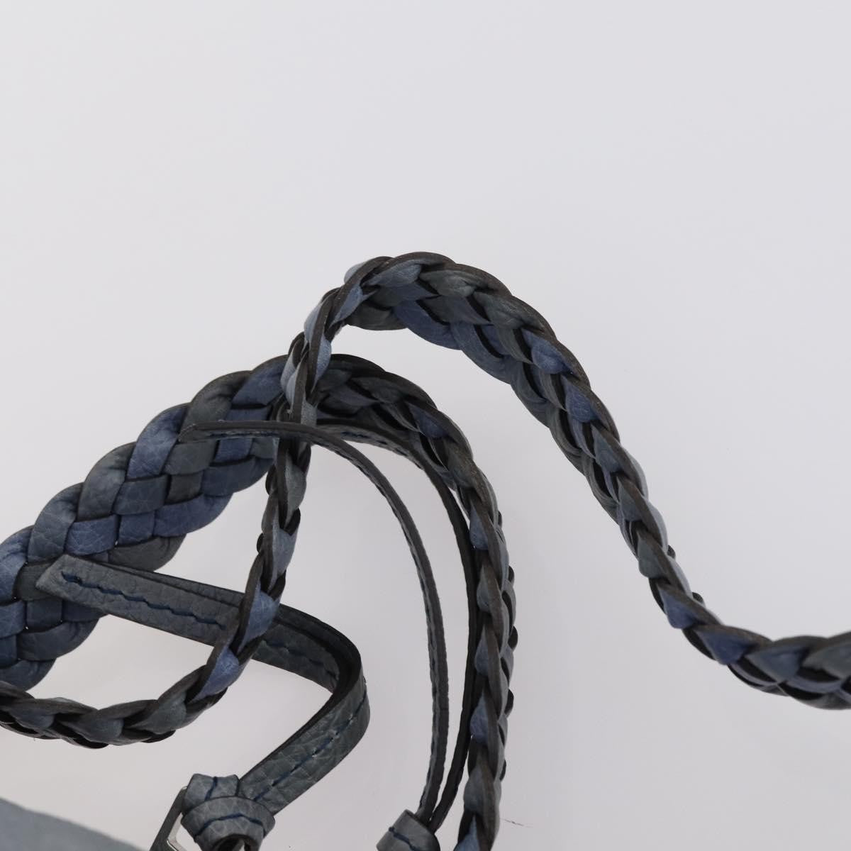 Gucci Bamboo Bar Shoulder Bag Leather, BLUE, LEATHER, Shoulder bag