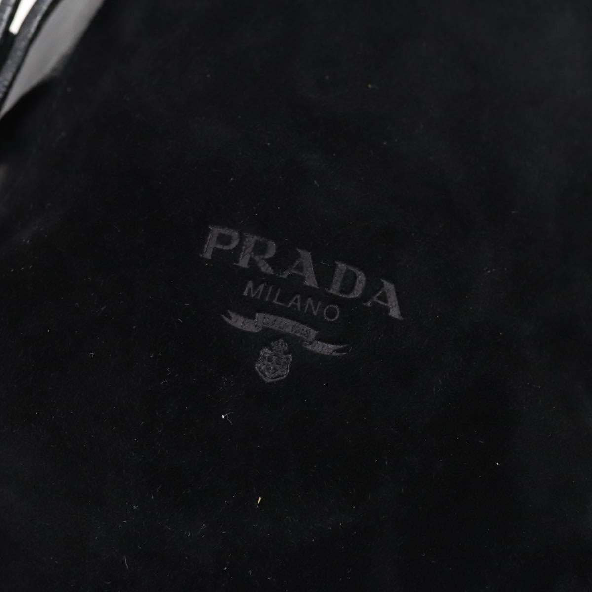 Prada Vela Double Front Pocket Backpack Leather, BLACK, LEATHER, Backpack
