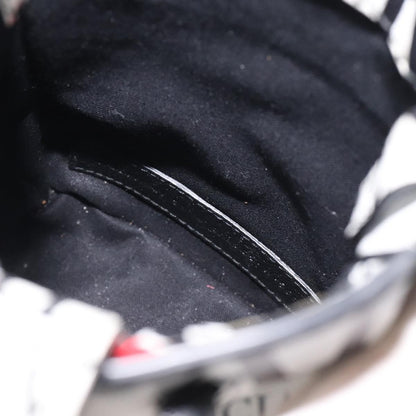 Balenciaga Shopping Phone Holder Printed Leather, WHITE, LEATHER, Tech accessory