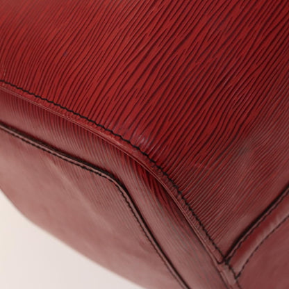 Louis Vuitton Keepall Bag Epi Leather, RED, LEATHER, Travel bag