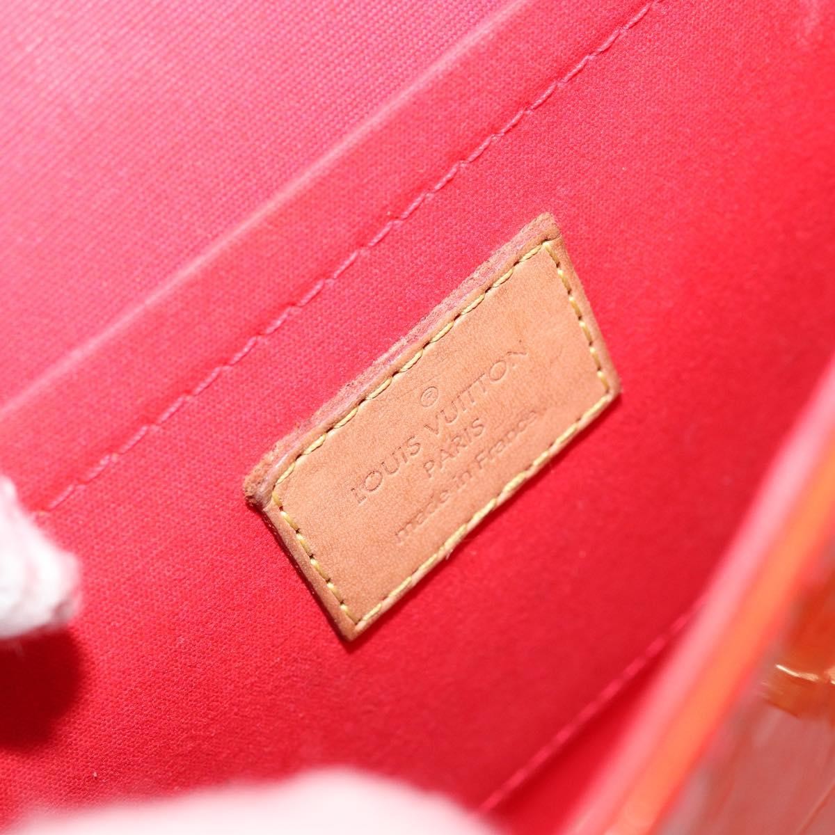 Louis Vuitton Bellflower Handbag Monogram Vernis, RED, PATENT_LEATHER, Shoulder bag