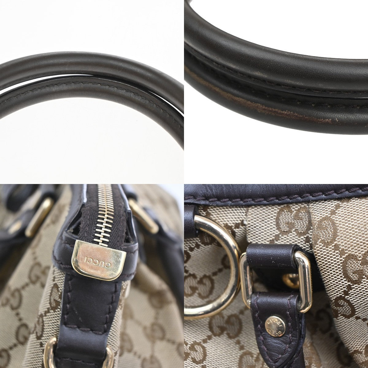 Gucci Sukey Top Handle Tote GG Canvas, BROWN, CANVAS, Tote bag