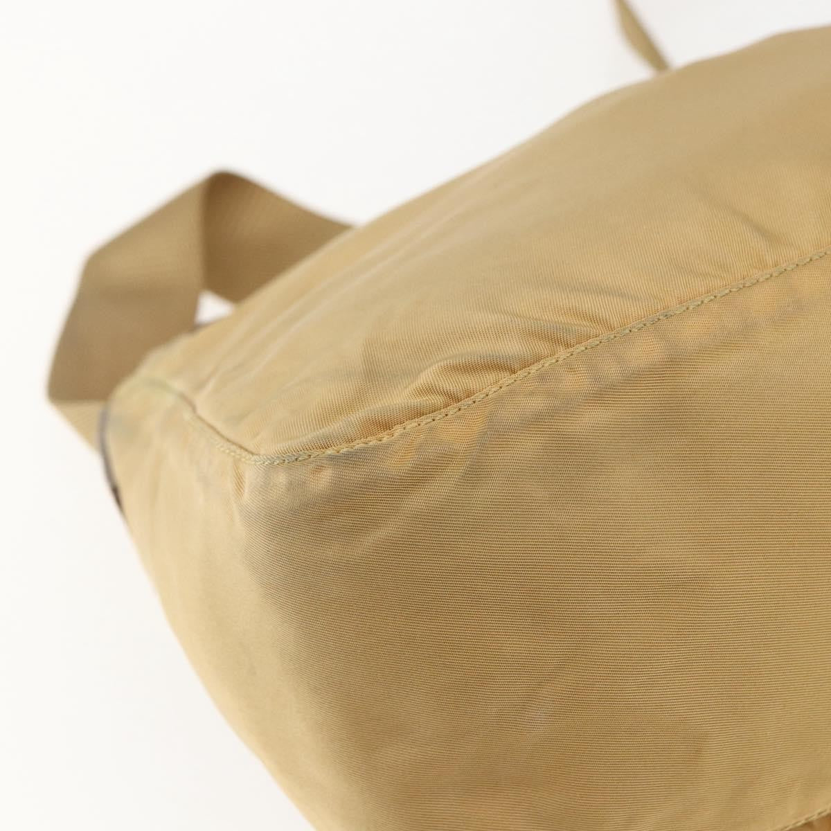 Prada Buckle Messenger Bag Tessuto, BEIGE, NYLON, Shoulder bag