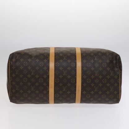 Louis Vuitton Keepall Bag Monogram Canvas, BROWN, CANVAS, Travel bag