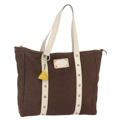 Louis Vuitton Antigua Tote Canvas, BROWN, CANVAS, Tote bag