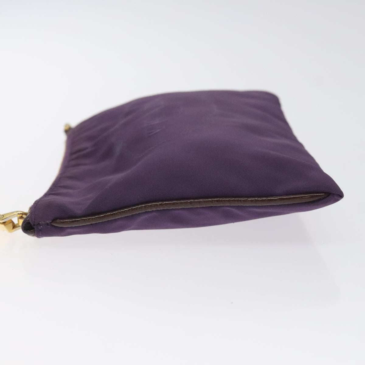 Prada Zip Pouch Tessuto, PURPLE, NYLON, Clutche & pouche