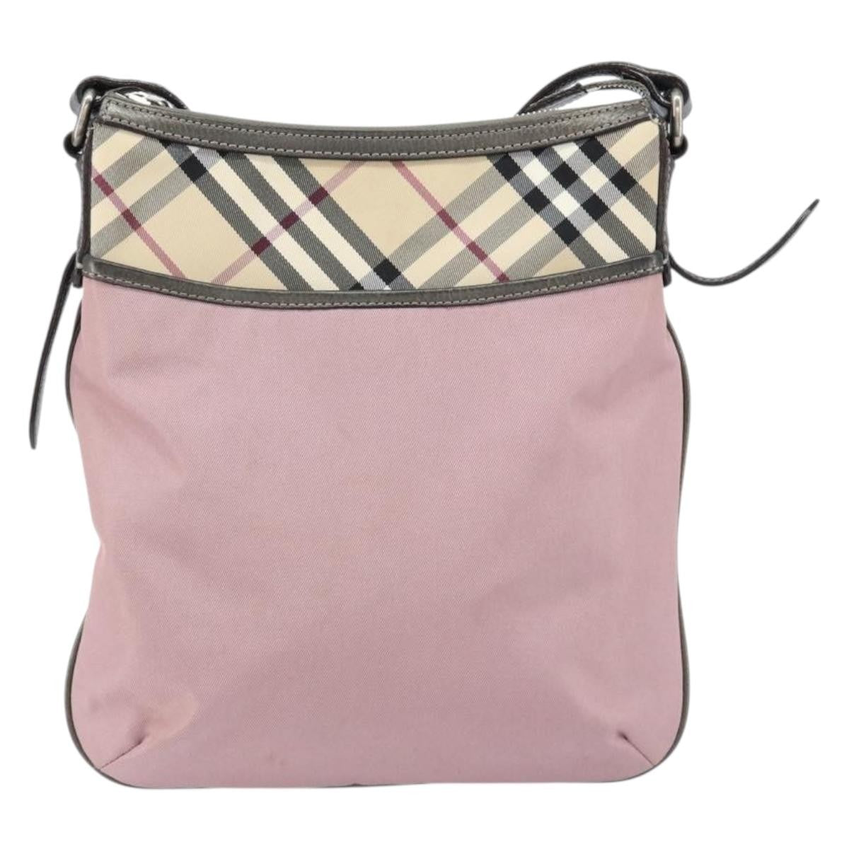 Burberry Nova check Shoulder bag Nylon, PINK, NYLON, Shoulder bag
