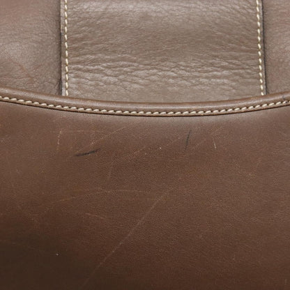 Christian Dior Vintage CD Flap Shoulder Bag Leather, BROWN, LEATHER, Shoulder bag