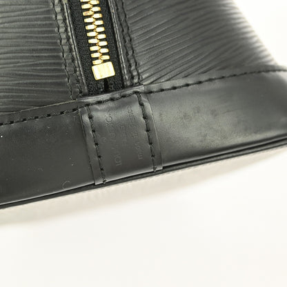 Louis Vuitton Alma Handbag Epi Leather, BLACK, LEATHER, Handbag