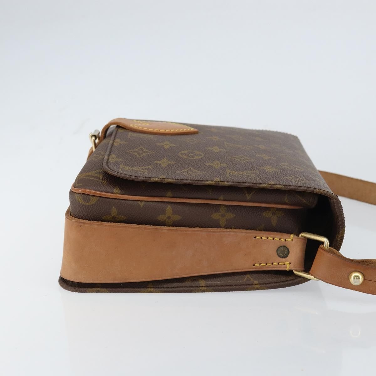 Louis Vuitton Cartouchiere Handbag Monogram Canvas, BROWN, CANVAS, Shoulder bag