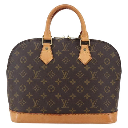 Louis Vuitton Alma Handbag Monogram Canvas, BROWN, CANVAS, Handbag