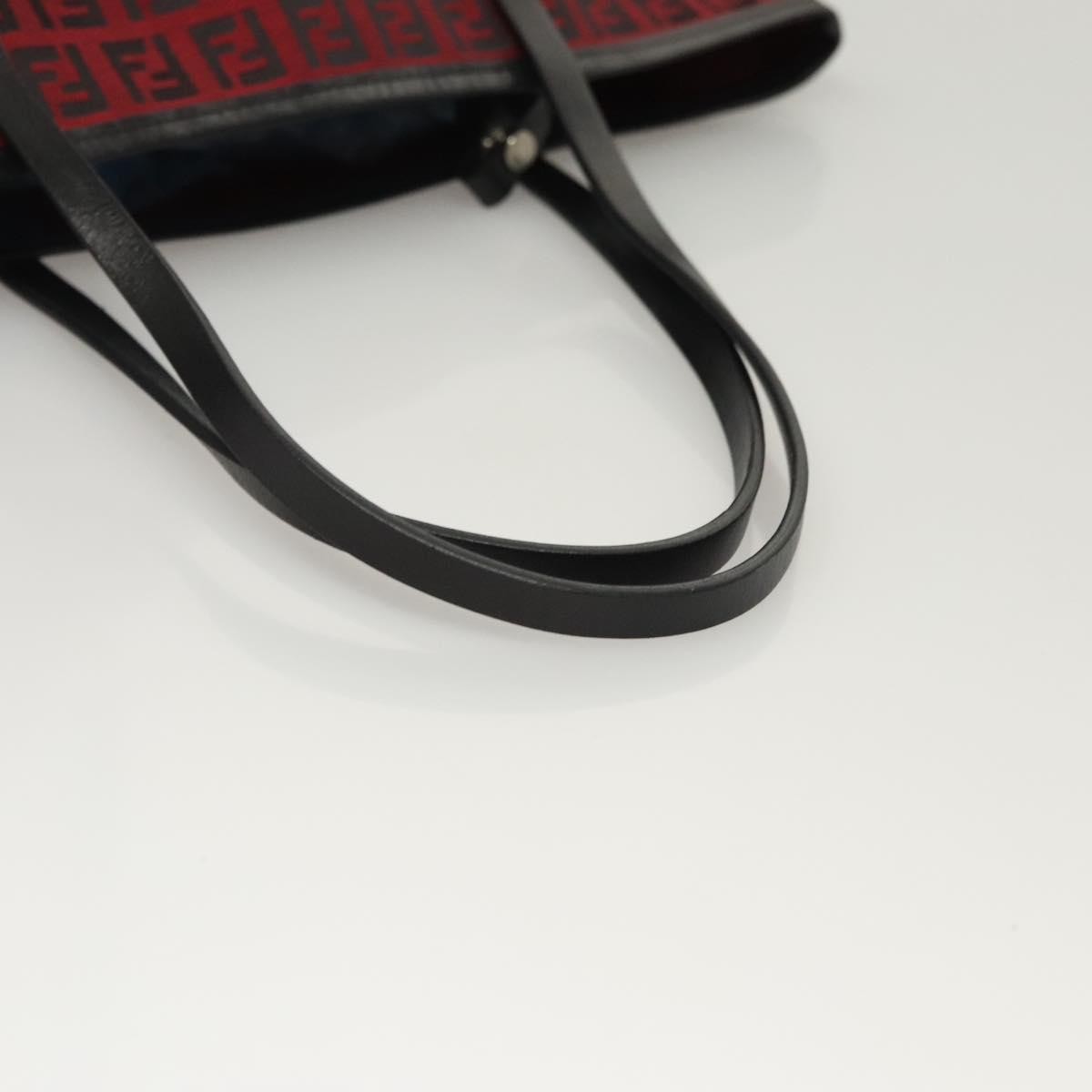 Fendi Zucca Tote bag FF motif, RED, CANVAS, Tote bag